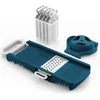 Image de Opvouwbare mandoline - ARTHUR MARTIN - AMM530 - 6 in 1 - 3 raspmessen en 3 groentesnijmessen - RVS