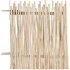 Image de Vente-unique Teakhouten schutting - B100 x H120 cm licht naturel - EDANA