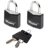 Image de MasterLock Hangslot - Massief Aluminium - Zwart - 11mm - 2 stuks - 9120EURTBLK