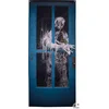 Image de Halloween Deurdecoratie Creepy Zombie 180x80cm