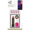 Image de Make up Kit   Neon Pink   UV Reactief - festival - Neon Party - Fluo - Strass Steentjes - Lipstick - Nagellak