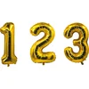 Image de Vegaoo - Goudkleurige aluminium cijfer ballon 85 cm