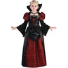 Image de Halloween Kinder Verkleedjurkje Meisjes Vampier gravin - Maat 110-120