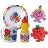 Image de Serviesset - FUN HOUSE - MONSIEUR MADAME - Soepbord Ø16 cm, waterfles 350 ml, mok 350 ml en 2 knuffels 12 cm