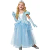 Image de RUBIES FRANCE - Luxe prinsessenkinderkostuum blauw - 122/128 (7-8 jaar)