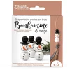 Image de Graine Creative houten kralen sneeuwpop knutselset - kerstdecoratie - 5 stuks.