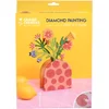 Image de GC Diamond Painting Set Bloemen en Vaas 19,5 x 24,5 x 5 cm Rood