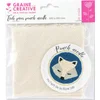 Image de Graine Creative katoenen punch needle stof 25x25 cm borduurdoek.