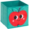 Image de Atmosphera opbergmand kinderkamer appel - Blauw - Decoratief | Opvouwbaar