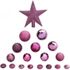 Image de Kerstballenset 18 stuk - Fuchsia - nieuwe collectie