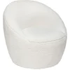 Image de Romi Curly arm stoel - Fauteuil wit - Stoel - Zetel - B. 75 x D. 77 x H. 70 cm