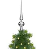 Image de Atmosphera kerstboom piek - zilver - kunststof - 28 cm