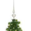 Image de Atmosphera Kerstboompiek - wit - 28 cm - kunststof - kerstboom - pieken - kerstversiering