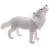 Image de Fééric Lights and Christmas Kerstdecoratie XL witte wolf - 60x13x45cm - Wit