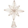 Image de JJA - Kerstboomster 25 cm van goudkleurig metaal