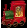 Image de Feeric Christmas Snowglobe glitter trein - 21 cm - met LED verlichting - warm wit - kersttrein lantaarn