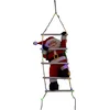 Image de Feeric Lights & Christmas kerstman op ladder - klimmend - 60 cm -LED verlichting