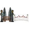 Image de Feeric lights and christmas Kerstdorp accessoires - brug, boompjes, lantaarns - miniatuur figuurtjes