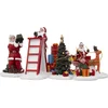 Image de Feeric lights Kerstdorp accessoires - miniatuur figuurtjes - poppetjes/kerstman