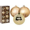 Image de Feeric lights and christmas kerstballen - 8x - 8 cm - kunststof - goud