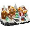 Image de Feeric Lights & Christmas Kerstdorp kerst tafereel - peperkoek dorp - met led verlichting - 23 cm
