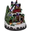 Image de Feeric Christmas Kerstdorp tafereel cadeaufabriek - met muziek en led verlichting - H25 cm - muziekdorp