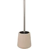 Image de 5Five Toilet/wc-borstel in houder - polyresin/metaal - beige - 40 cm