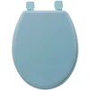 Image de 5Five Toiletbril Colors - lichtblauw - MDF/HDF hout - universeel - standaard wc bril bevestiging
