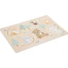 Image de Houten Puzzel 6 Stukjes Dieren - Legpuzzel voor Kinderen - Motoriek Speelgoed - Beer - Egel - Wasbeer - Hert - Konijn - Puzzle - Puzzeltje voor Baby