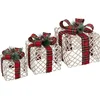 Image de Cadeautjes met kerstlint, LED, set van 3