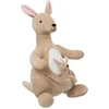 Image de Atmosphera Kangoeroe knuffel Billy met baby - Zachte pluche stof - 63 cm