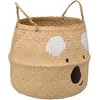Image de Atmosphera Speelgoed Opbergmand - Koala - met handgreep - riet - opvouwbaar - 35 x 35 x 38 cm