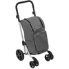 Image de 5five Opvouwbare Boodschappentrolley - 46L - Grijs - 4 Wielen