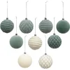 Image de Set van kerstballen met brokaatpatroon, Ø 8 cm