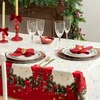 Image de Feeric Christmas Kerst tafelkleed - rood/wit - 240 x 140 cm - katoen - tafellaken