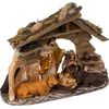 Image de Feeric Christmas Compleet kerststalletje - met beeldjes - L22 x B7,5 x H30 cm - polyresin