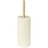 Image de 5Five Toiletborstel Savona in houder - kunststeen - ivoor - 10 x 35 cm - WC borstels - Modern - Luxe