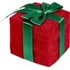 Image de Fééric Lights and Christmas Beeldje IJsbeer met cadeautje - 33x23x38cm - Wit