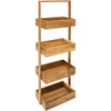 Image de 5Five Badkamer rekje / organizer - 4 manden/niveaus - Acacia hout - 27 x 16 x 88 cm