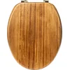 Image de 5Five Toiletbril Woody - bruin - Acacia hout - universeel - standaard wc bril