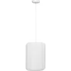 Image de Atmosphera Hanglamp Tobie - Ø25xH35cm - Wit
