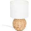 Image de Atmosphera Hyacint Sphere Tafellamp - Ø22xH37cm - Wit/Beige