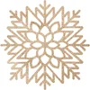 Image de JJA - Gouden sneeuwvlok placemat 42 cm van glitter PVC