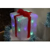 Image de Fééric Lights and Christmas - verlicht 3D-kerstcadeau - L22 x B22 x H27 cm - 50 gekleurde ledlampjes - met 8 functies - Afmetingen: L22 x B22 x H27 cm - Aantal ledlampjes: 50