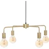Image de KELI Metalen hanglamp 4 koppen - E27 - 40 W -  69 cm - Goud