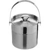 Image de Secret de Gourmet Ijsemmer - met deksel - 15 cm - RVS - IJsblokjes koelemmers - Ijskoeler - IJscontainer