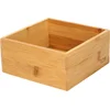 Image de 5Five Bestekbak/keuken organizer - 1 vaks - Tidy Smart serie - bamboe - 15 x 15 x 7 cm