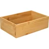 Image de Secret de Gourmet Bestekbak organizer - 1 vaks - bamboe - keuken - 23 x 15 x 7 cm