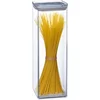 Image de 5Five Voorraadpot - keuken/voedsel - kunststof - 2000 ml - luchtdichte deksel - transparant - 10 x 10 x 27 cm