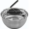 Image de 5Five Slacentrifuge / slazwierder / sladroger - RVS - 3,5 liter - Salade spinner
